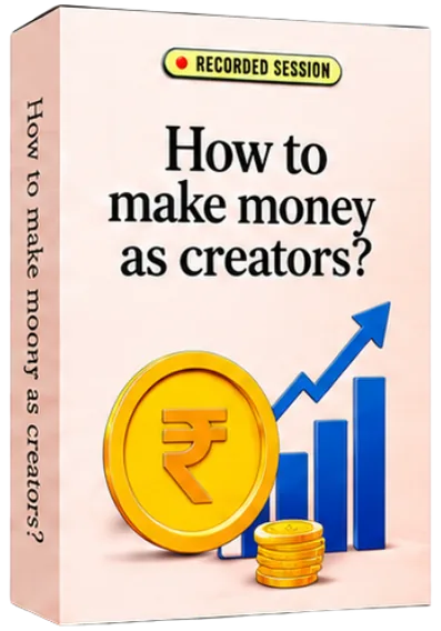 How to Make Money as Creators, recorded session